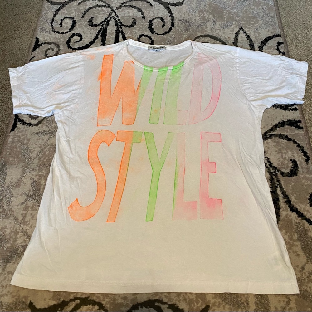 Simeon Farrar neon Wild Style T-shirt - XL